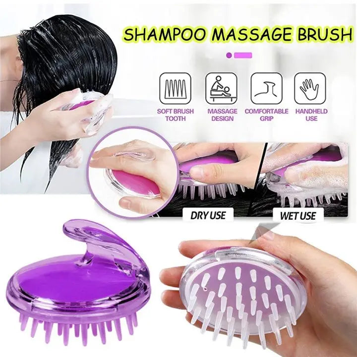 Silicone Hair Scalp Scrubber for Deep Cleaning & Relaxing Massage